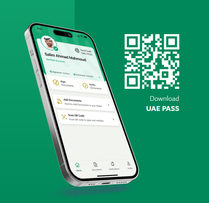 UAE Pass digital ID app verification UAE
