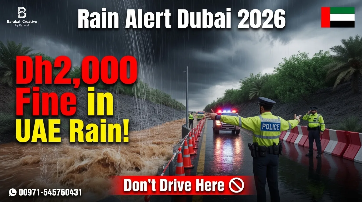Rain Alert UAE 2026: Fines, Black Points & Safety Rules