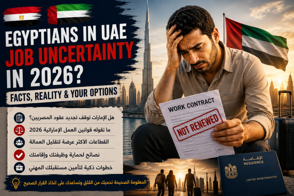 Egyptians in UAE Job Uncertainty in 2026