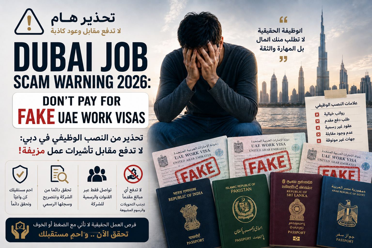 Dubai Job Scam Warning 2026: Don’t Pay for Fake UAE Work Visas