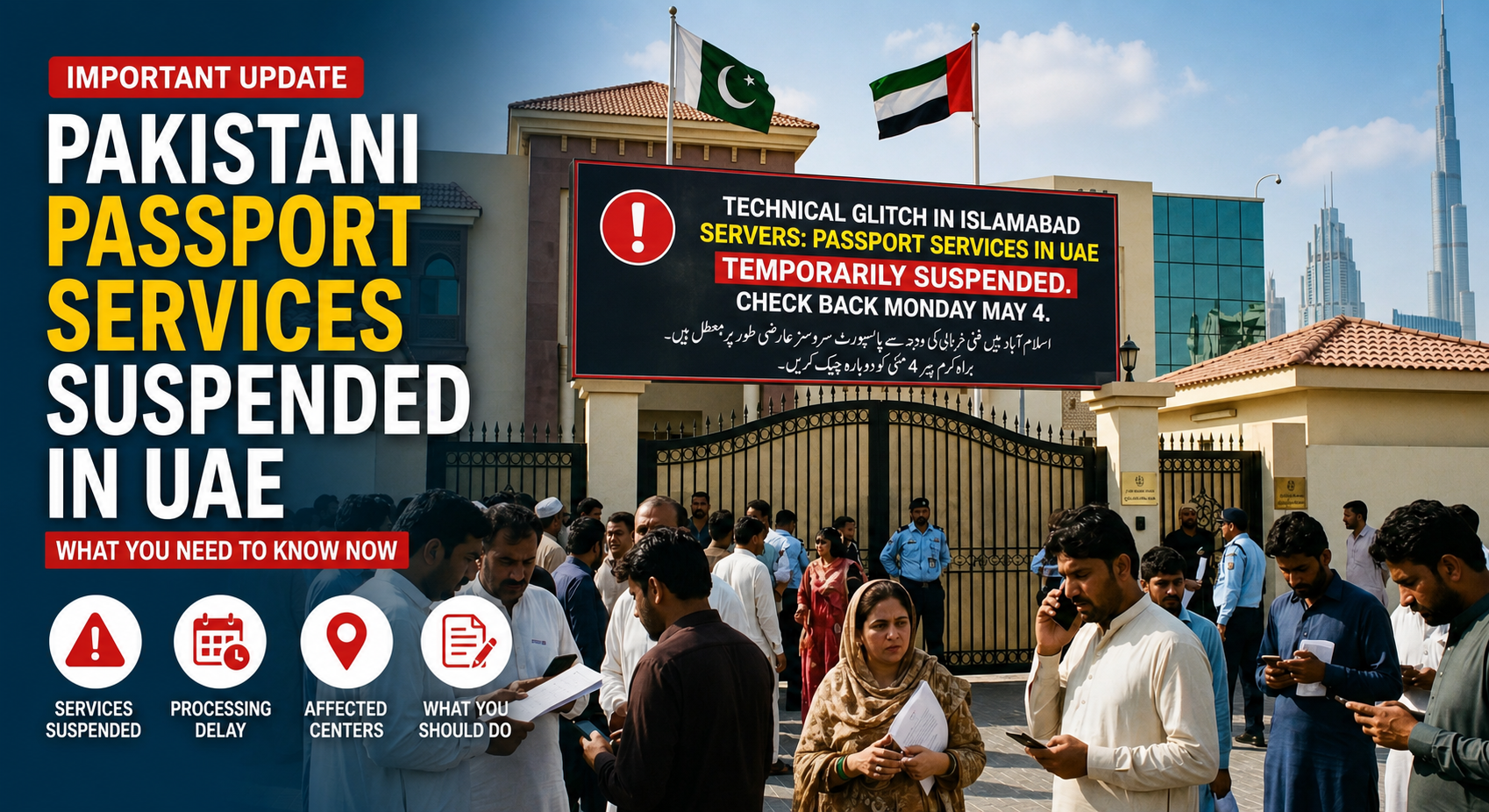 Pakistani Passport Services Suspended in UAE: Reasons, Affected Centers & What to Do Now