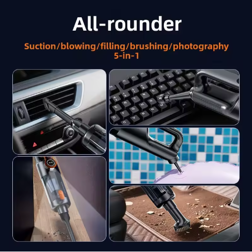 High-Power Handheld Car Vacuum | مكنسة يدوية عالية الأداء - High-Power