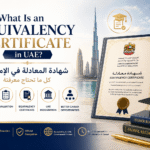 Infographic guide summarizing the UAE Equivalency Certificate process for 2026, including steps for degree verification and attestation.