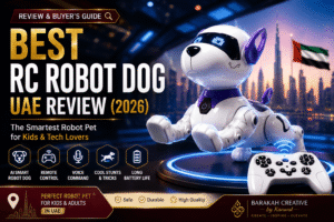 Best RC Robot Dog UAE Review 2026 featuring an AI smart robot dog toy with remote control, voice command, and long battery life for kids and tech lovers in the UAE.