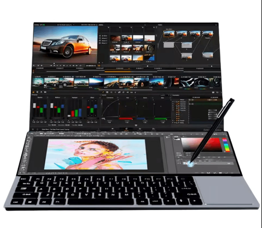 Dell XPS 16 – Best laptop for graphic designers in 2026 featuring a high resolution OLED display for Photoshop, Illustrator, Adobe Creative Cloud, and video editing.