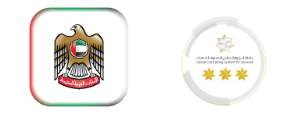 UAE government emblem and official certification badge representing trusted UAE government authorities and verified public services.