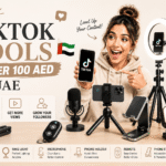 Best TikTok tools under 100 AED in UAE including tripod, ring light, microphone, phone holder and clip light